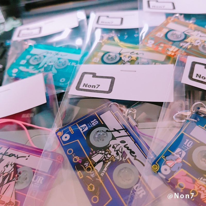 カセット風クリアストラップ(合成音声)