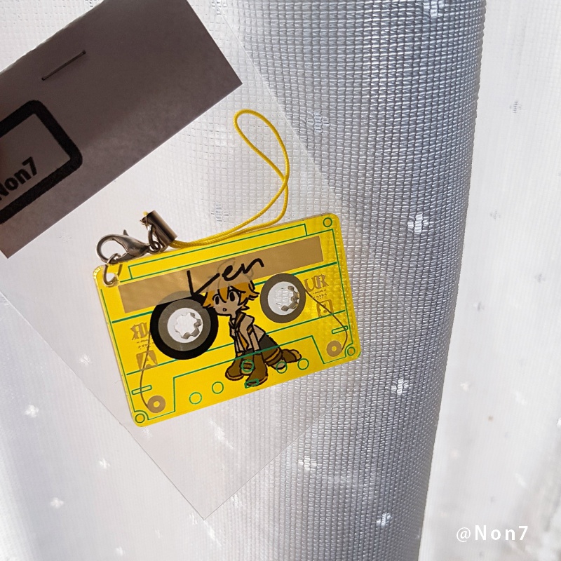 カセット風クリアストラップ(合成音声)