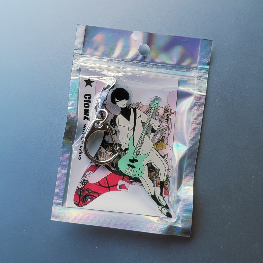  ベース男子アクリルキーホルダー