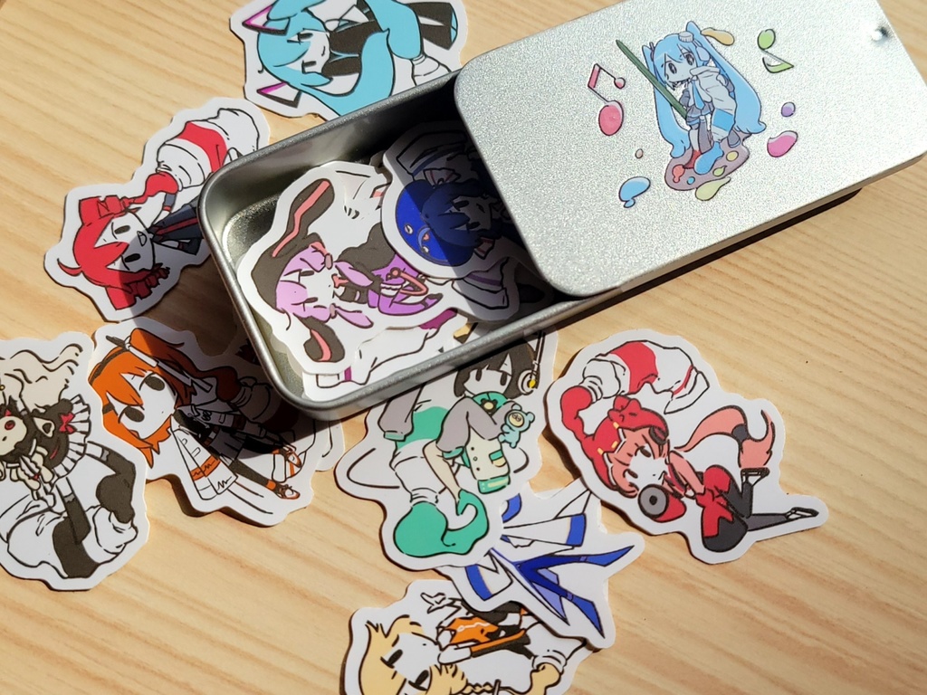 4/29再入荷✨絵の具×ボカロ フレークシール