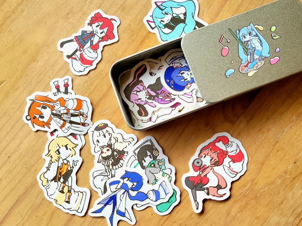 4/29再入荷✨絵の具×ボカロ フレークシール