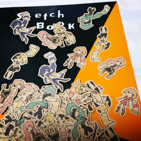 4/29再入荷✨絵の具×ボカロ フレークシール