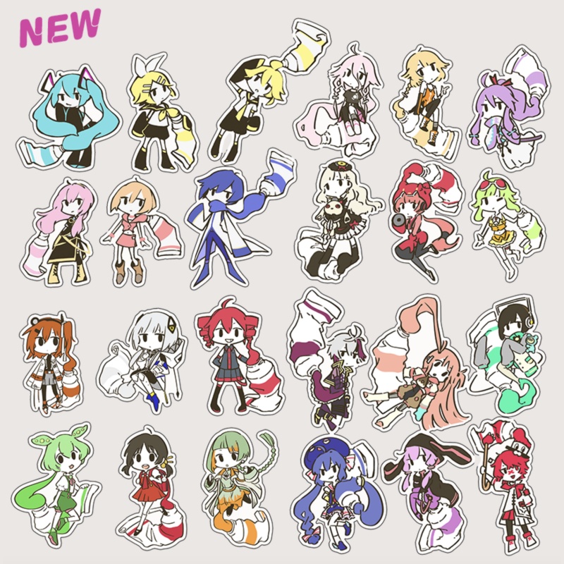 4/29再入荷✨絵の具×ボカロ フレークシール