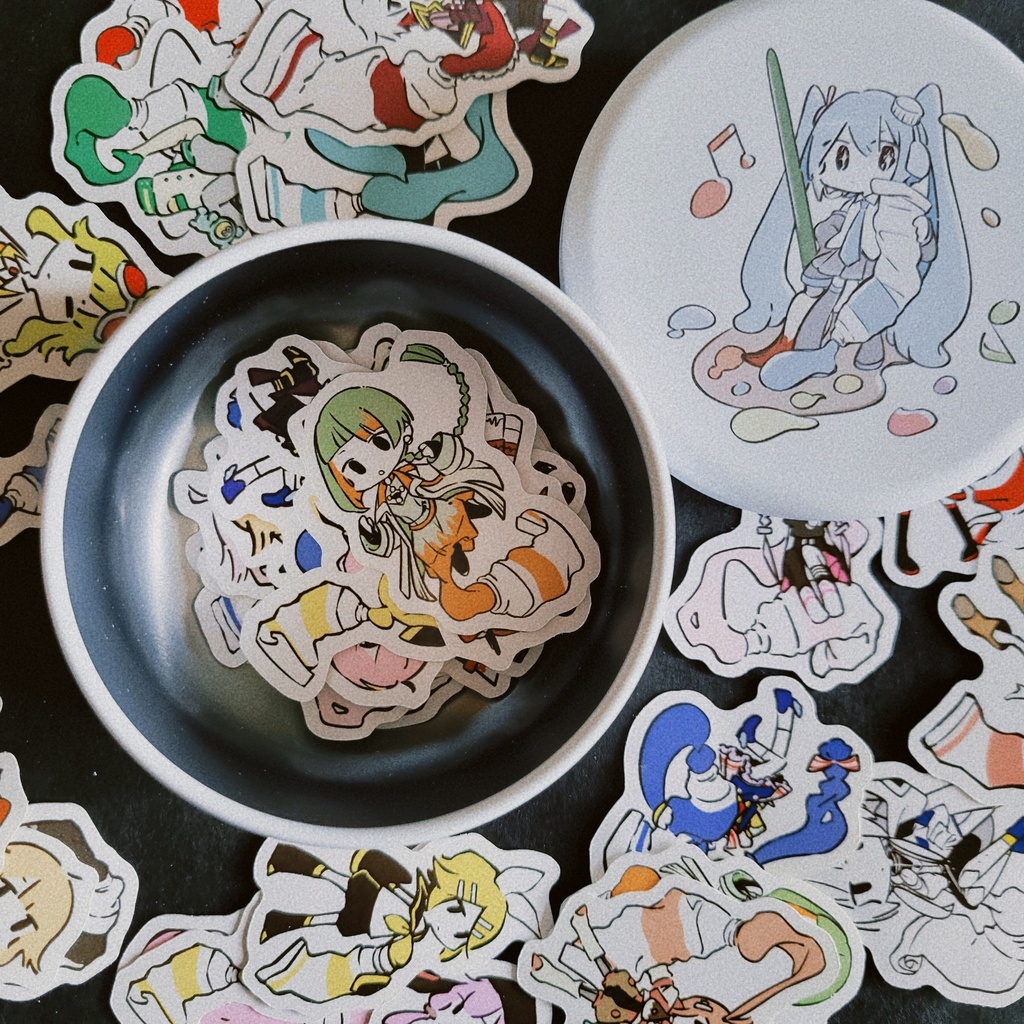 4/29再入荷✨絵の具×ボカロ フレークシール