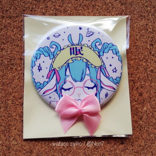 彗眠リボン缶バッジ【SALE】