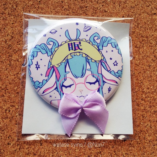 彗眠リボン缶バッジ【SALE】