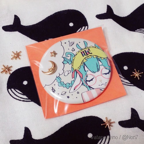 彗眠惑星/彗眠月夜 缶バッジ【SALE】