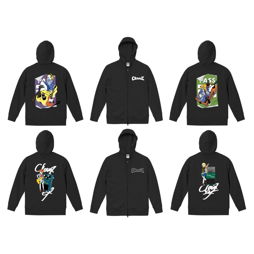 10/3再入荷✨フルジップパーカー _ #ClowZ_ef