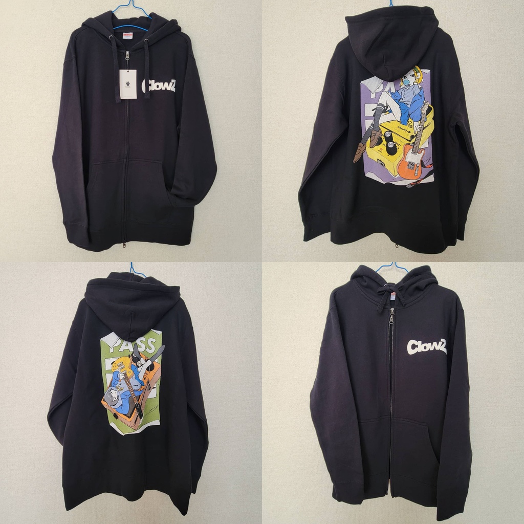 10/3再入荷✨フルジップパーカー _ #ClowZ_ef