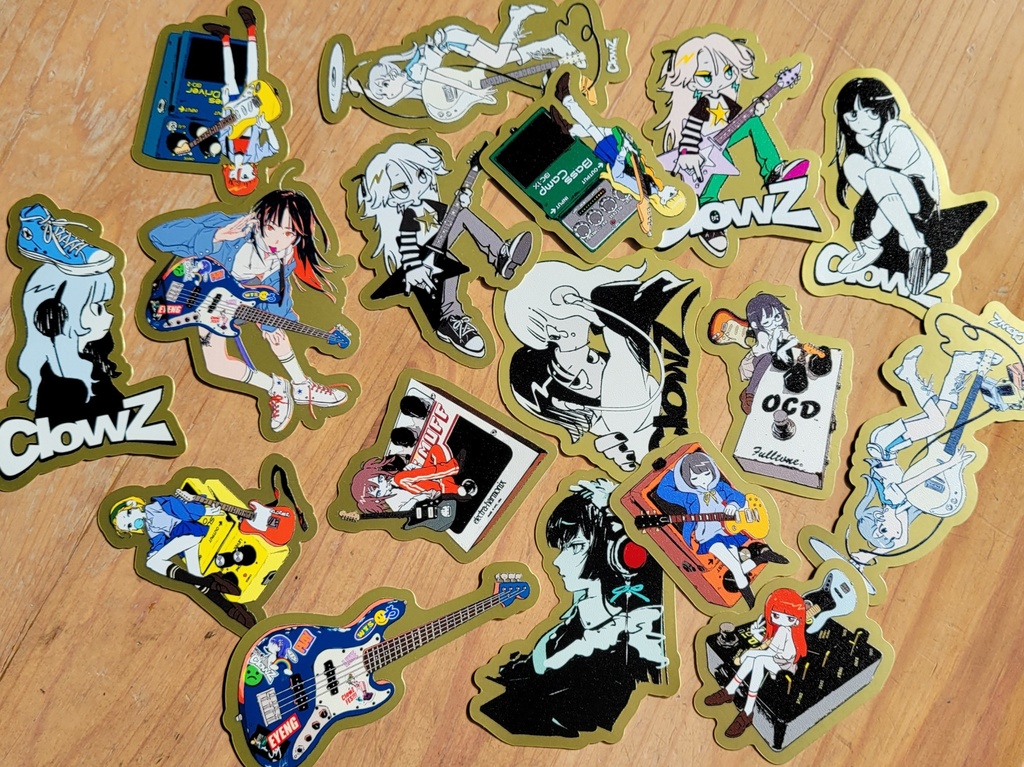 ダイカットステッカー<GOLD> _ #ClowZ_FES