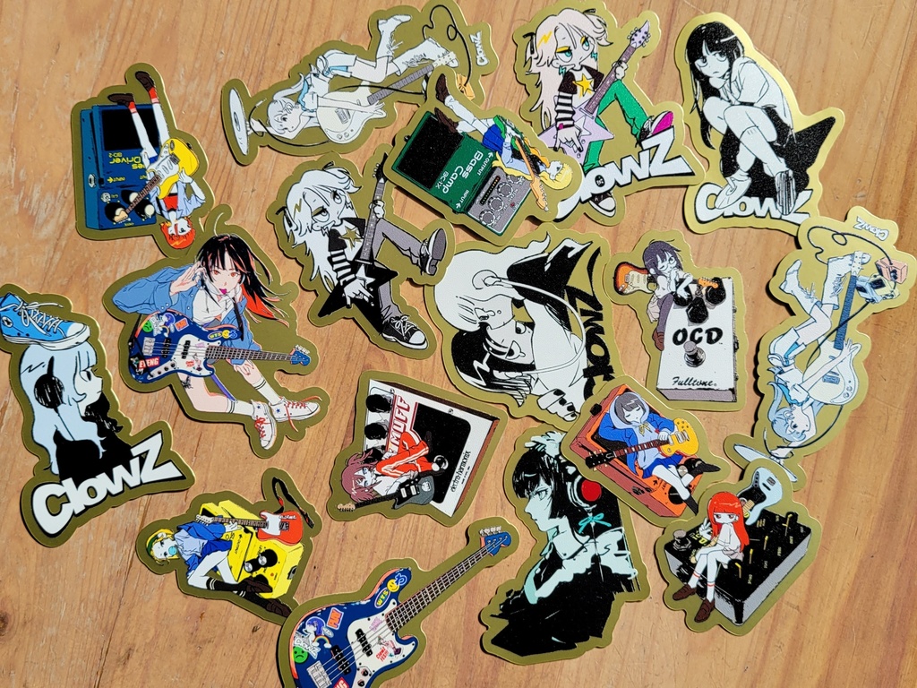 ダイカットステッカー<GOLD> _ #ClowZ_FES