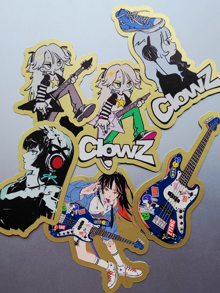 ダイカットステッカー＜GOLD＞ _ #ClowZ_FES