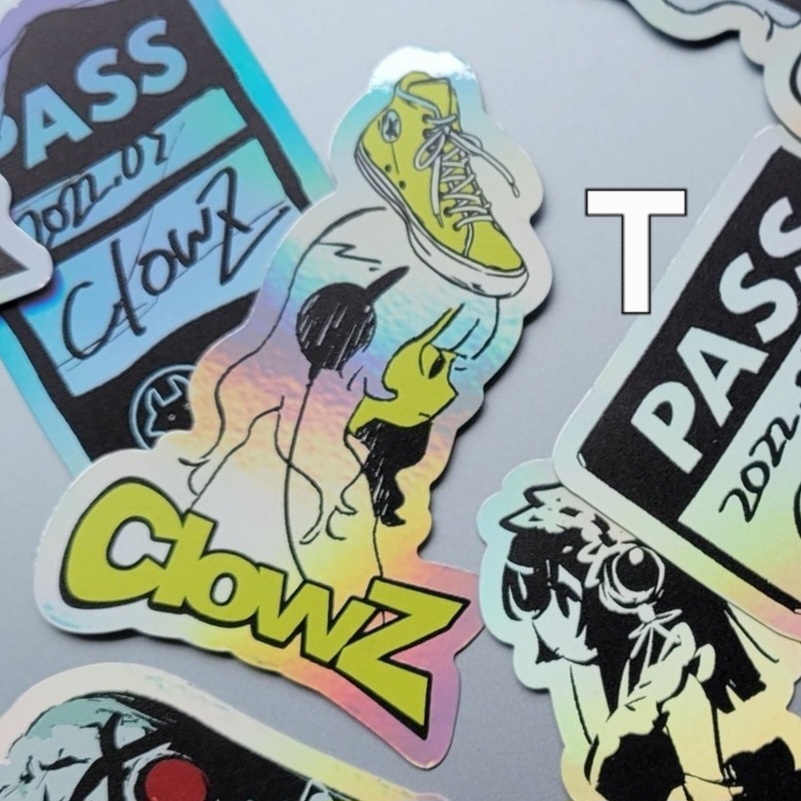 ダイカットステッカー<ホログラム> _ #ClowZ_FES