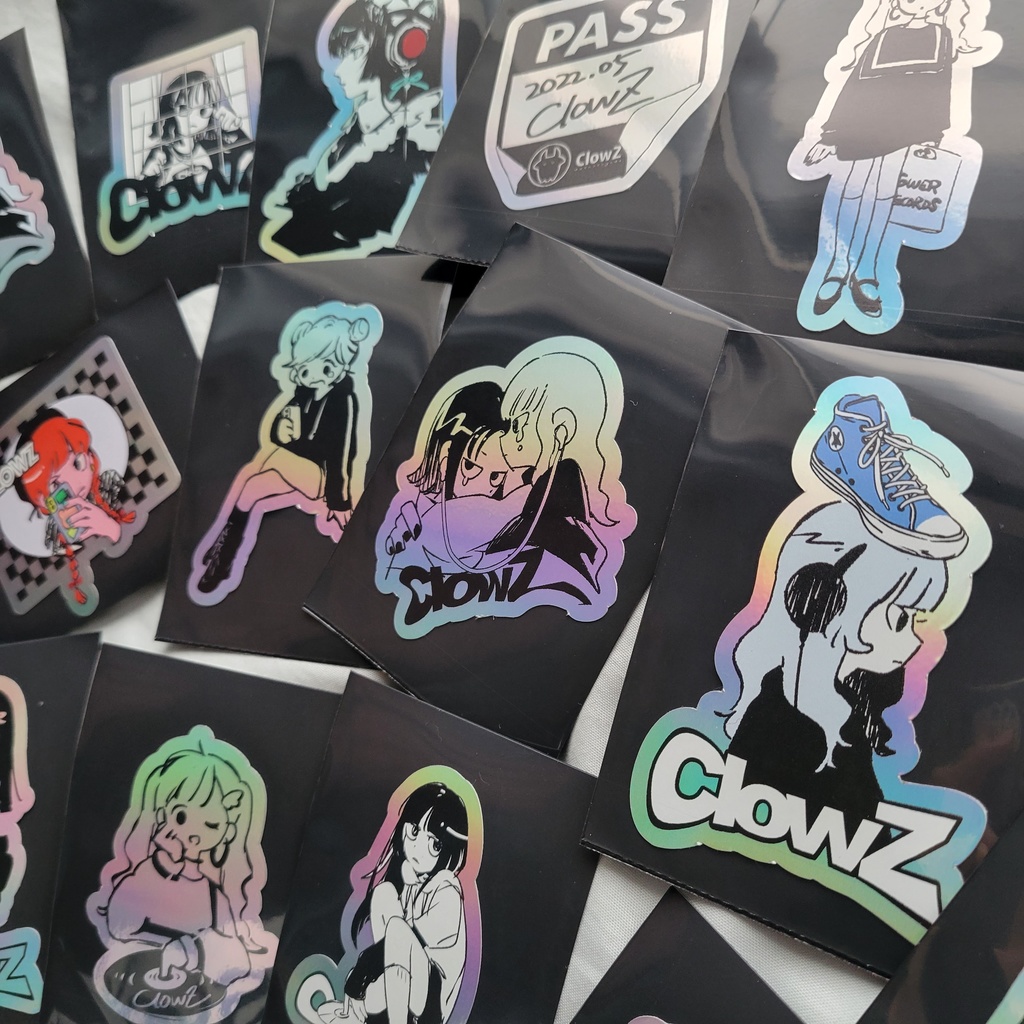 ダイカットステッカー<ホログラム> _ #ClowZ_FES