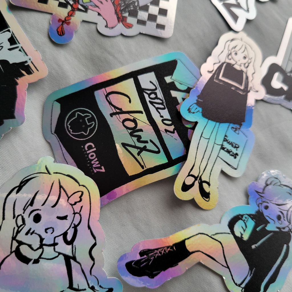 ダイカットステッカー<ホログラム> _ #ClowZ_FES