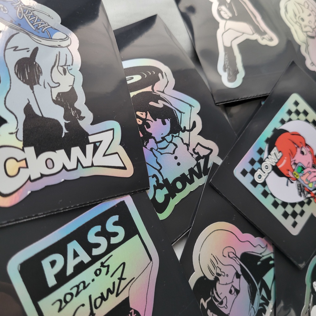 ダイカットステッカー<ホログラム> _ #ClowZ_FES