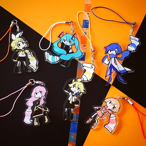 絵の具×ボカロ アクリルストラップ