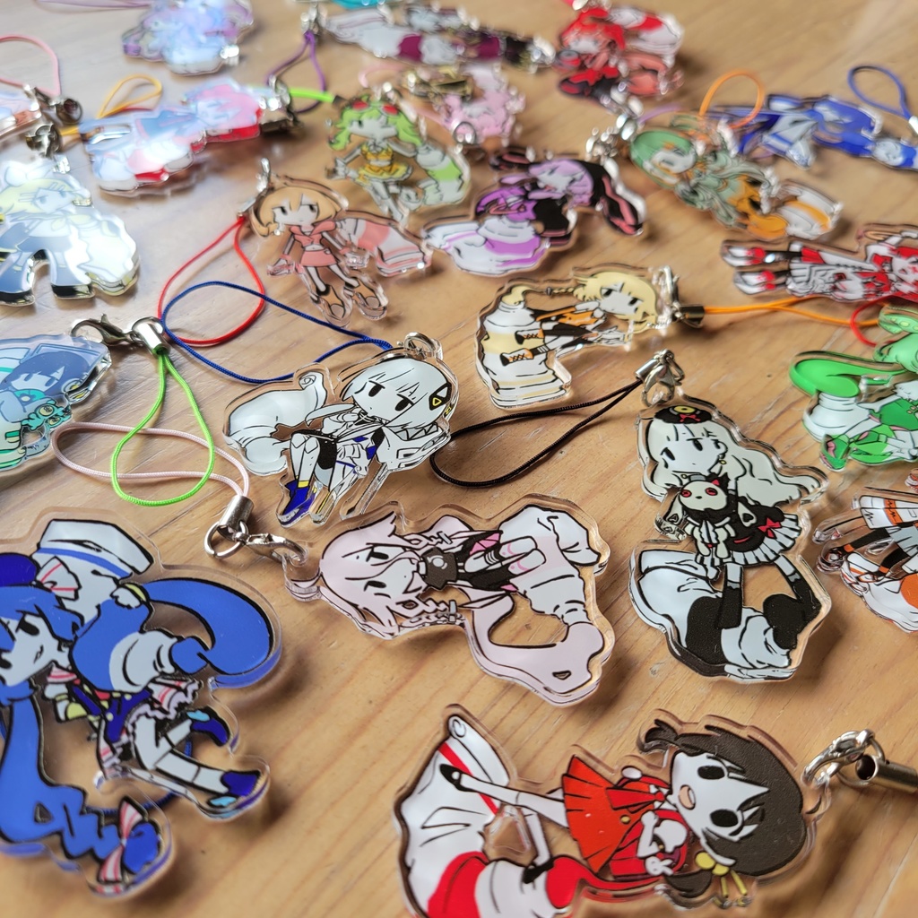 絵の具×ボカロ アクリルストラップ