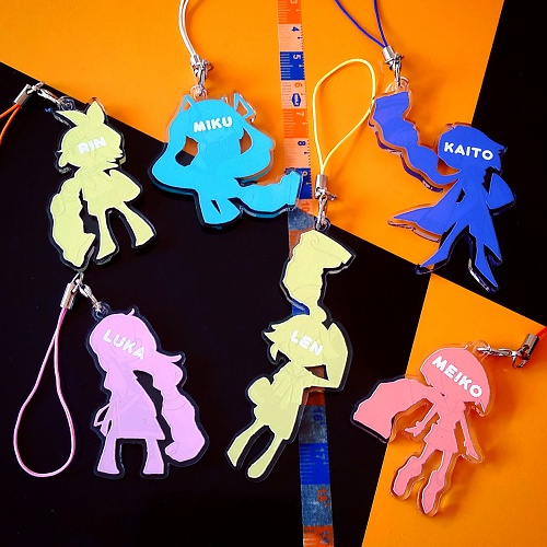 絵の具×ボカロ アクリルストラップ