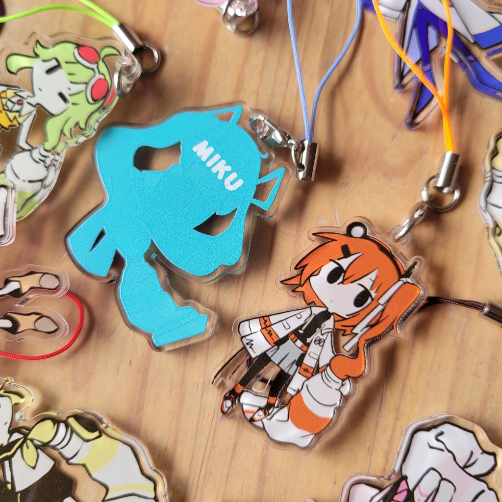 絵の具×ボカロ アクリルストラップ