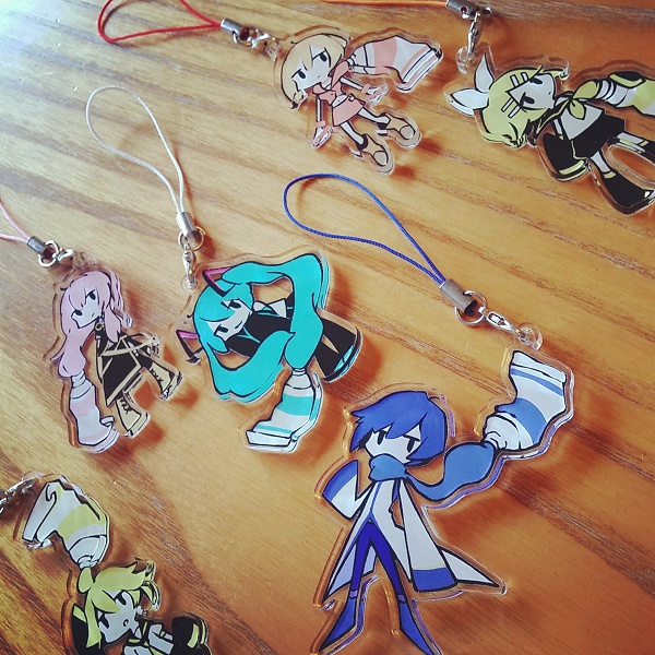 絵の具×ボカロ アクリルストラップ