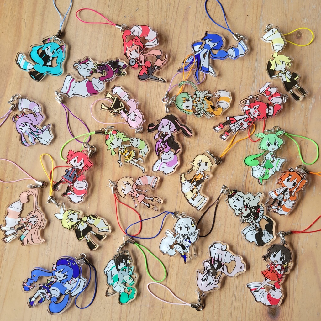 絵の具×ボカロ アクリルストラップ