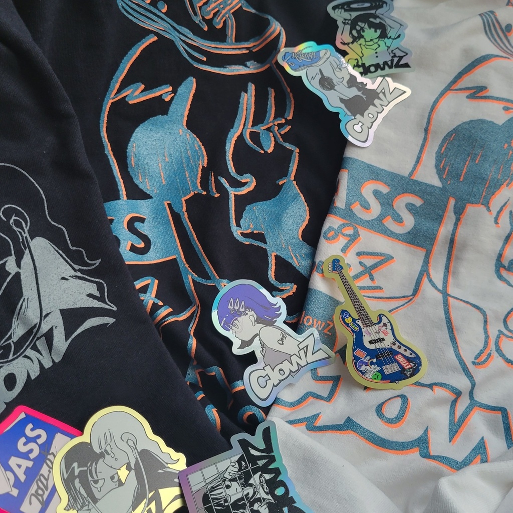 ClowZ 蛍光 × ラメ 版ズレ BIG-T🍊🐬