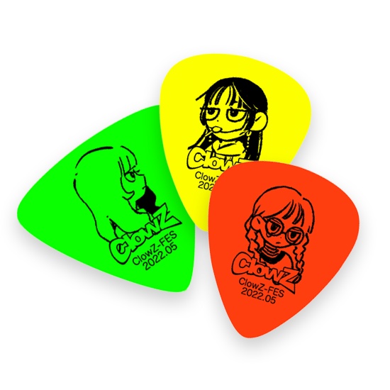 ピック型フレークシール（3枚セット）_ #ClowZ_FES