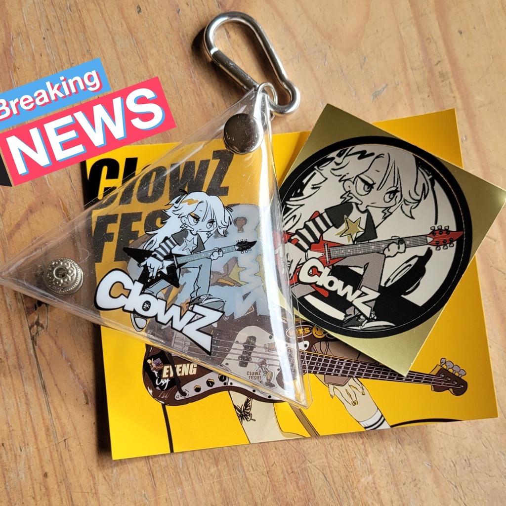 PVCポーチ（サンカク）_ #ClowZ