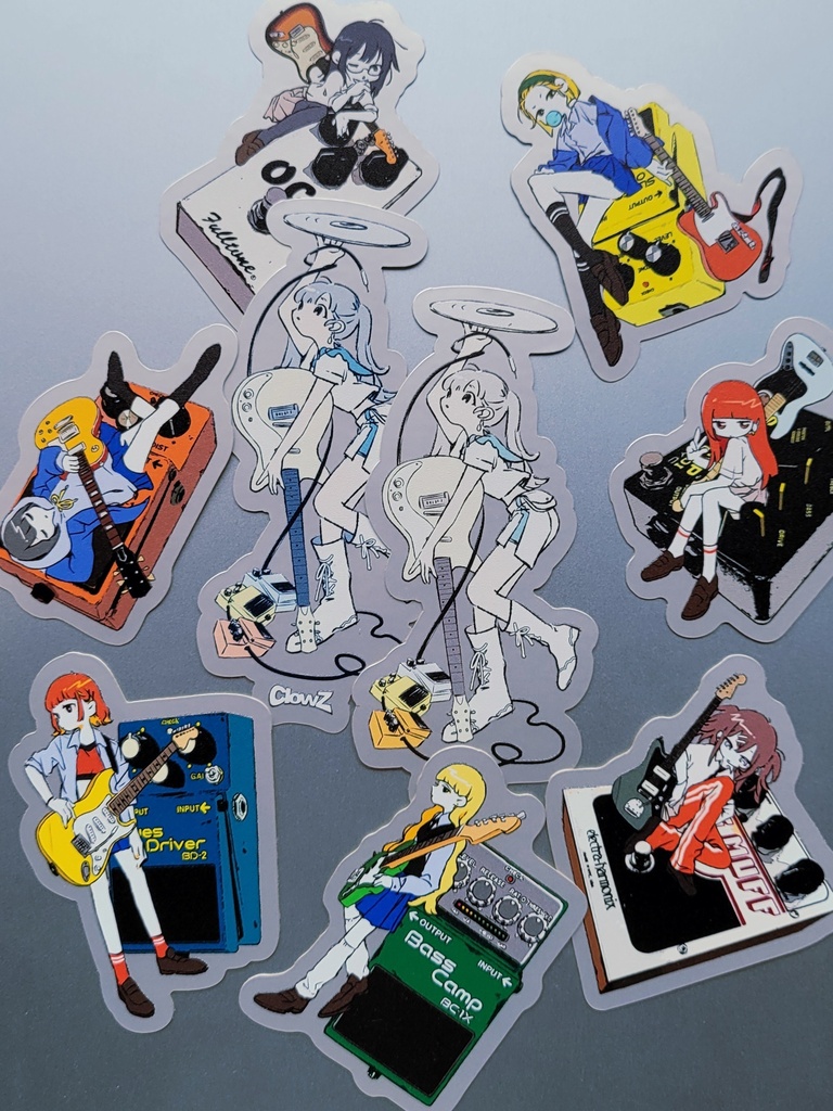 ダイカットステッカー＜SILVER＞ _ #ClowZ