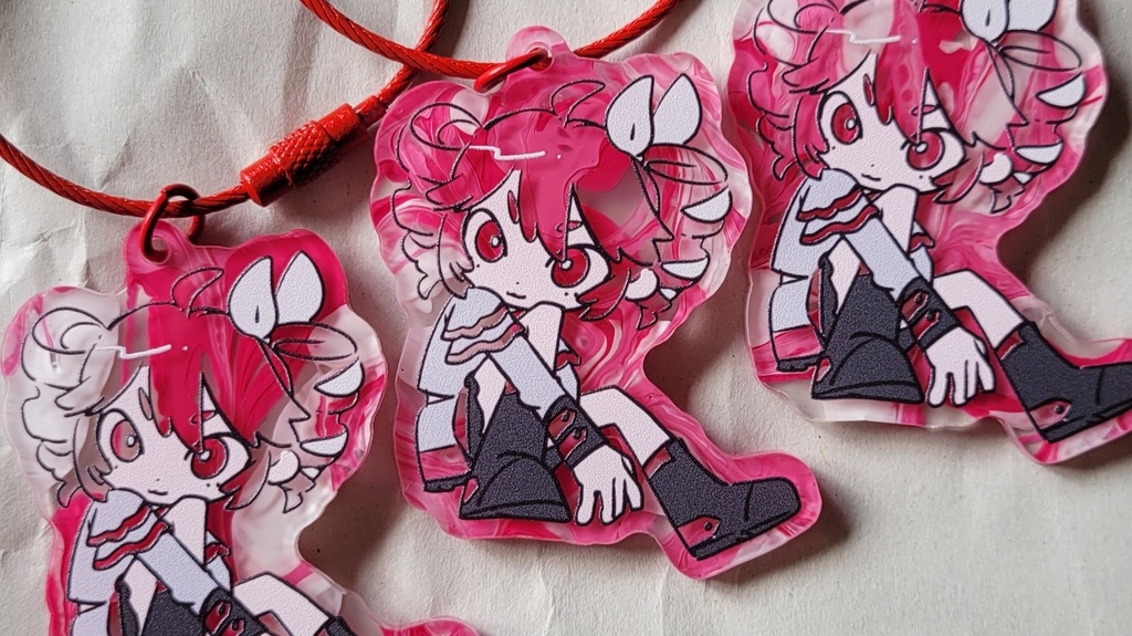 特殊アクリルキーリング