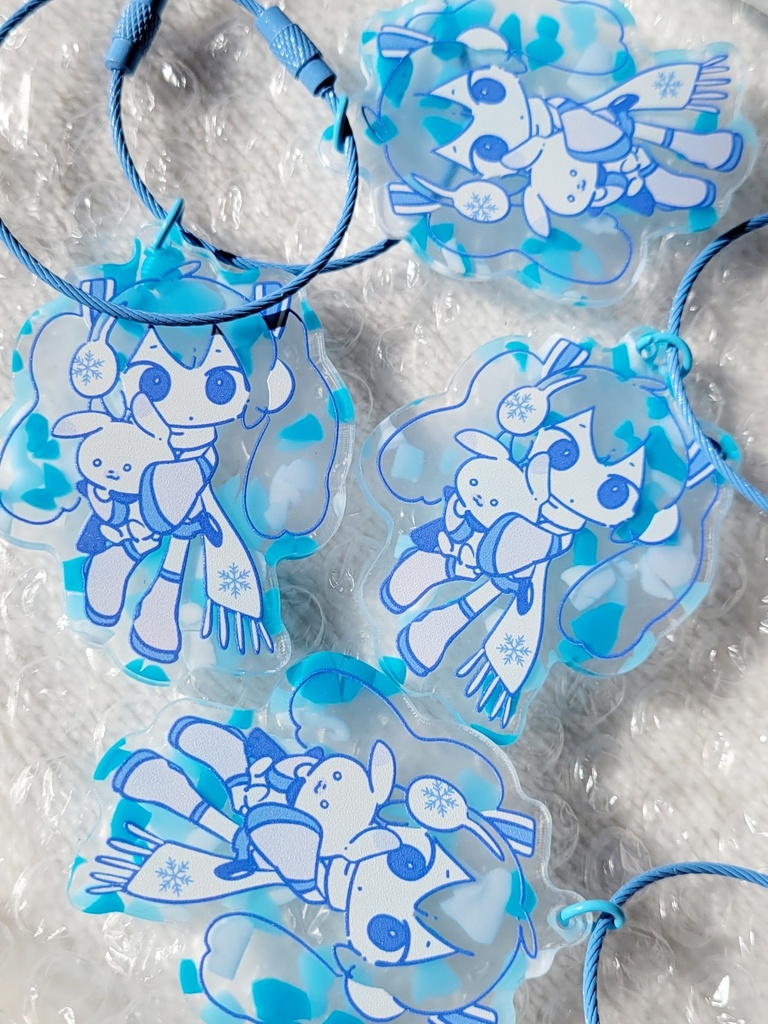 特殊アクリルキーリング