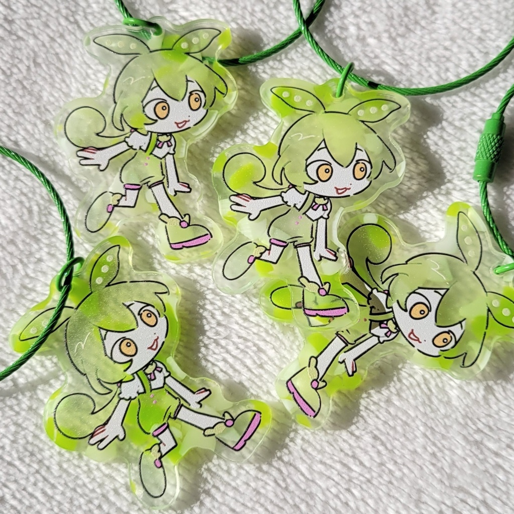 特殊アクリルキーリング