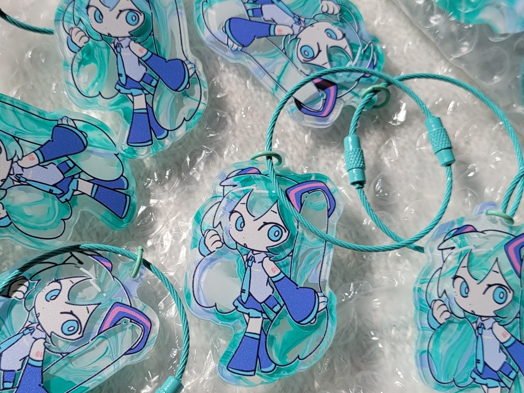 特殊アクリルキーリング