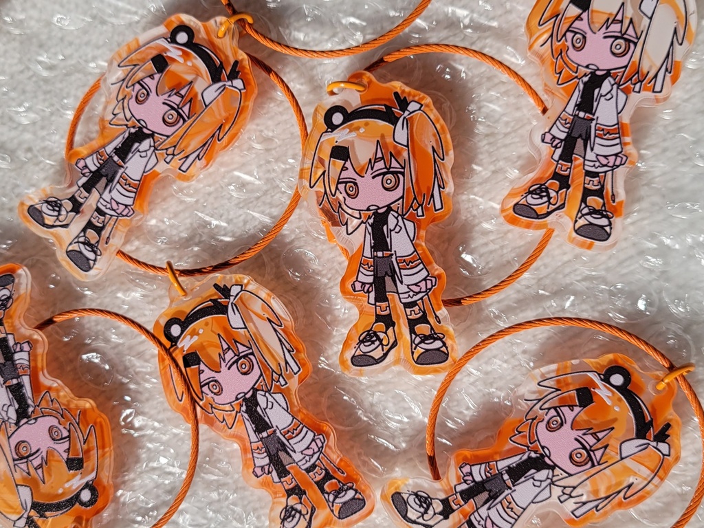 特殊アクリルキーリング