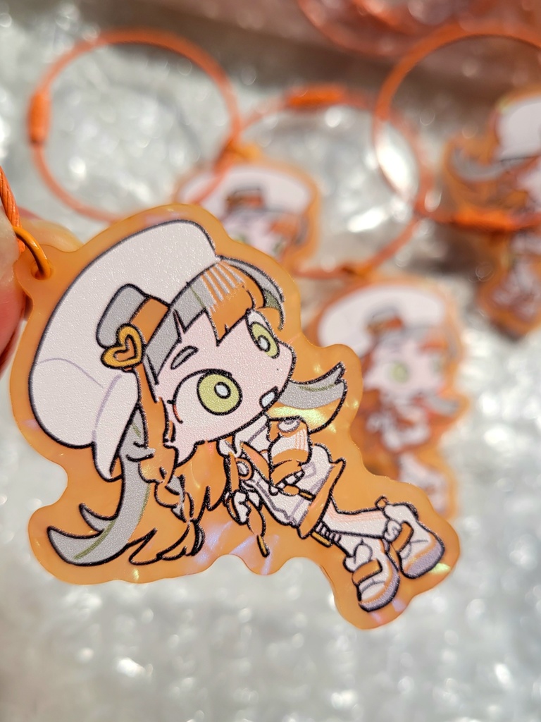 特殊アクリルキーリング