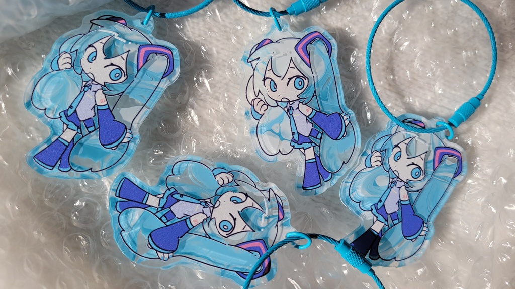 特殊アクリルキーリング