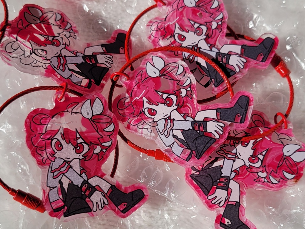 特殊アクリルキーリング