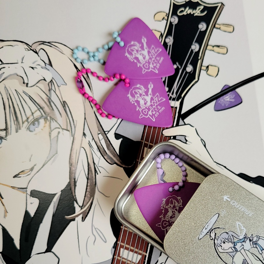 ピックキーホルダー(ステッカー付)_ #ClowZ