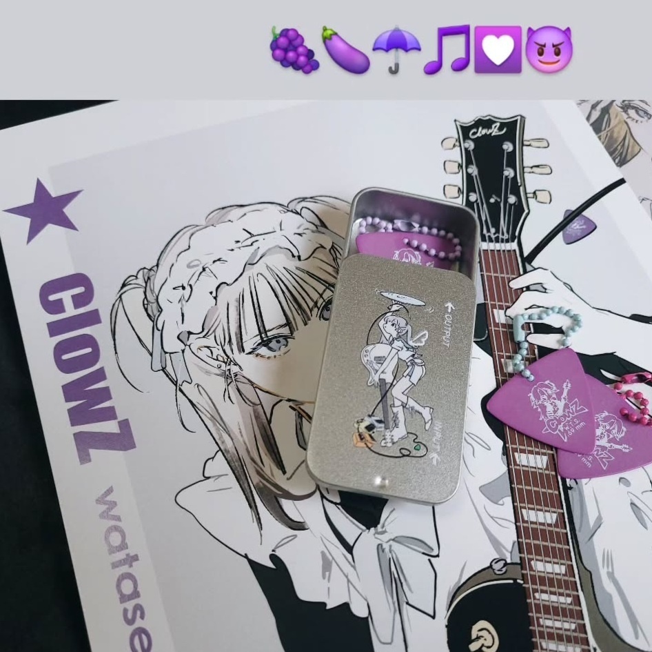 ピックキーホルダー(ステッカー付)_ #ClowZ