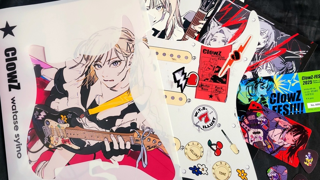 ギター&ベース女子イラスト作品集2025|ST-01(第二刷)