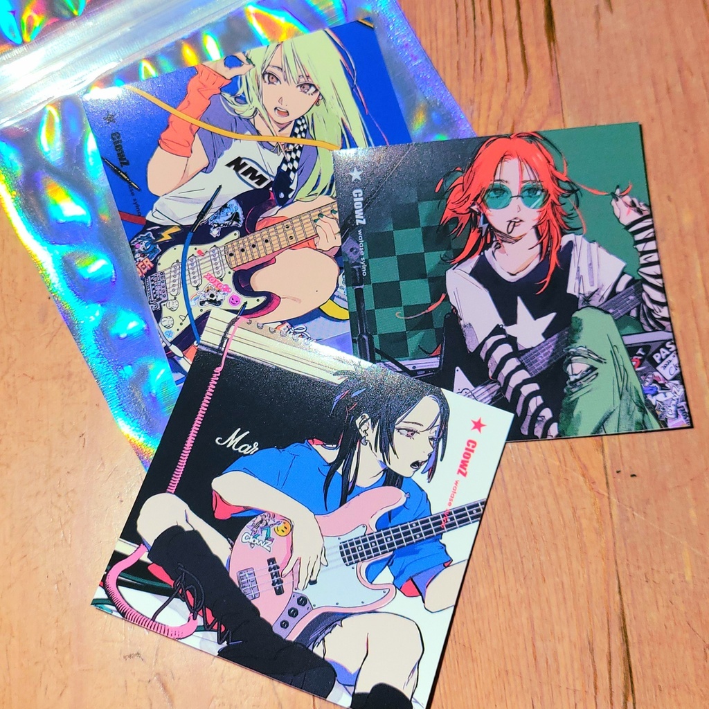 ミニジャケステッカー（3枚セット）_ #ClowZ