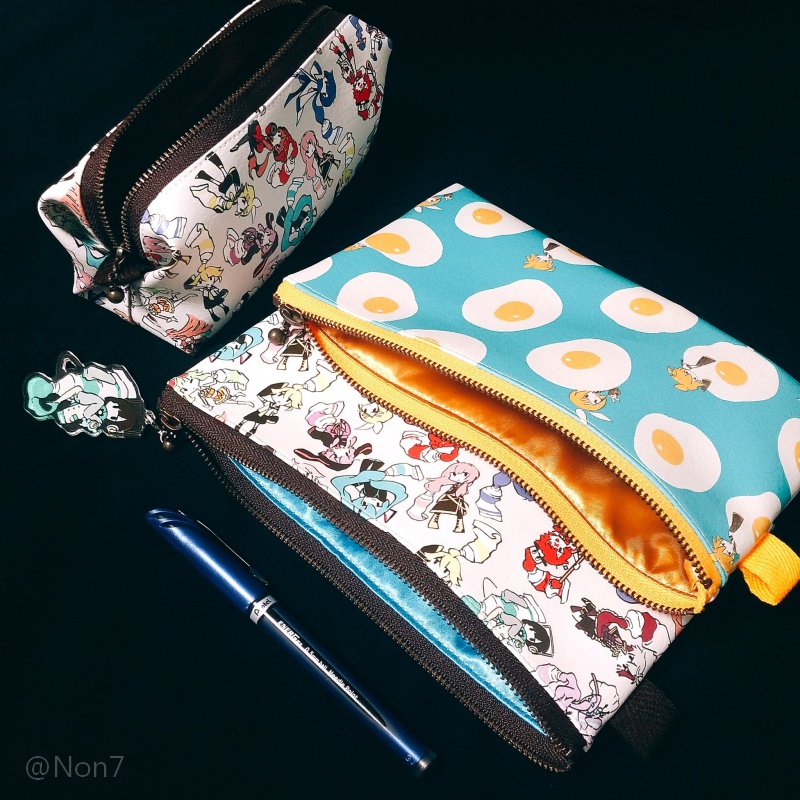 ◆全4種◆ボカロ総柄 合皮ポーチ