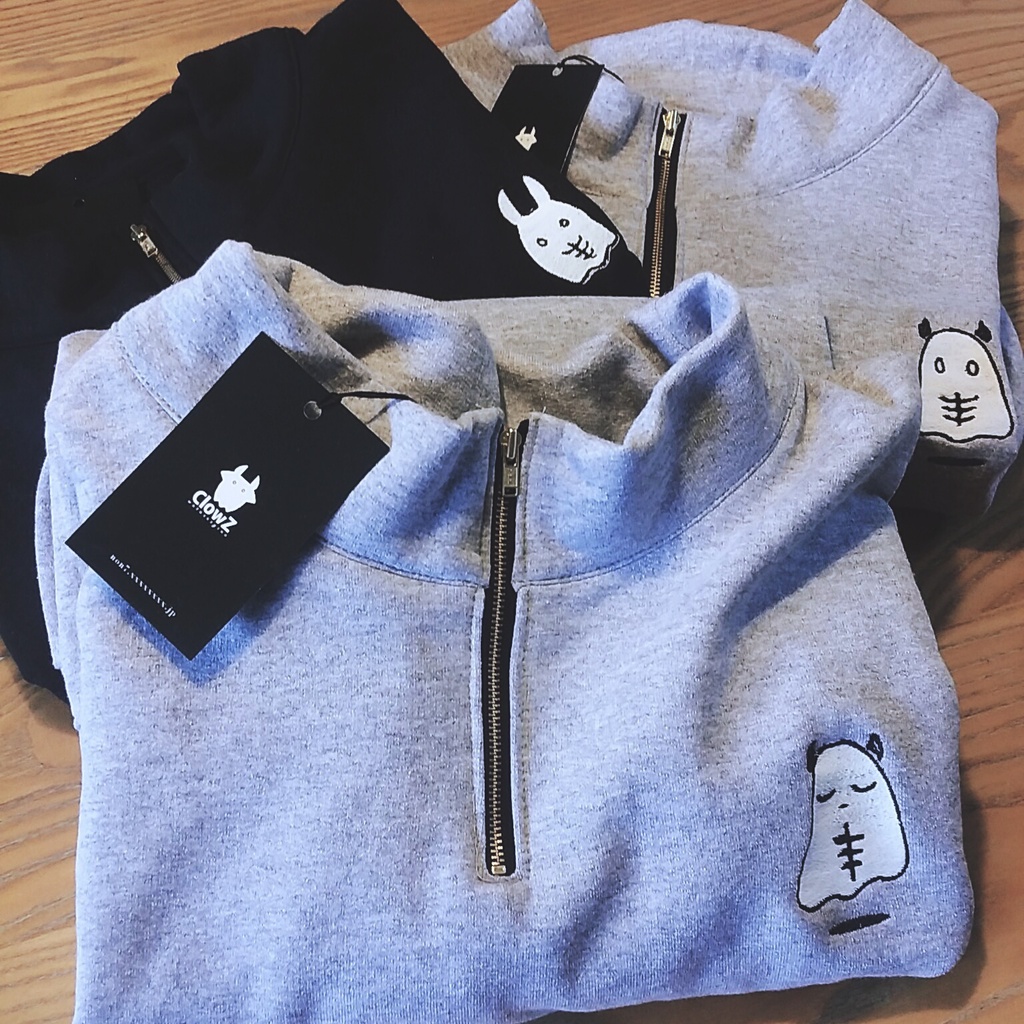 ClowZハーフジップトレーナー