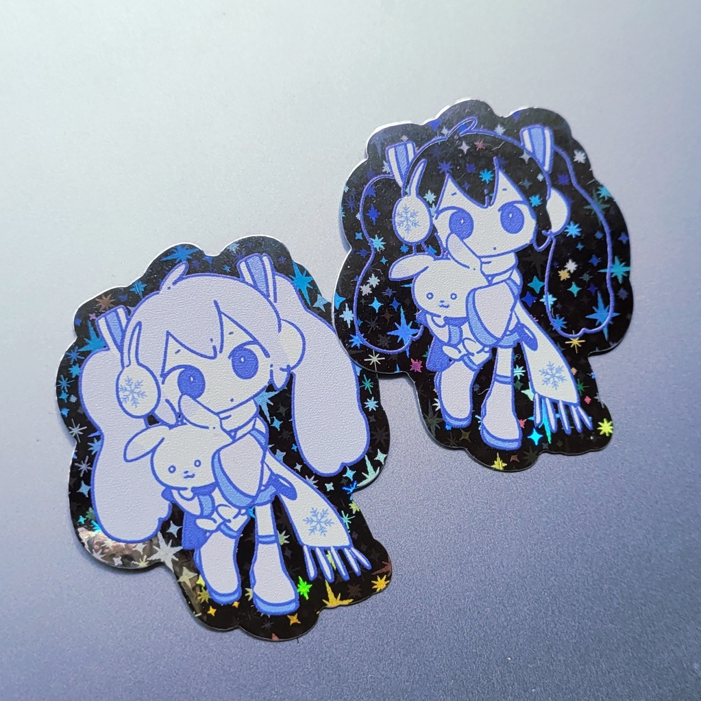 雪ミク❄️キラホロステッカー