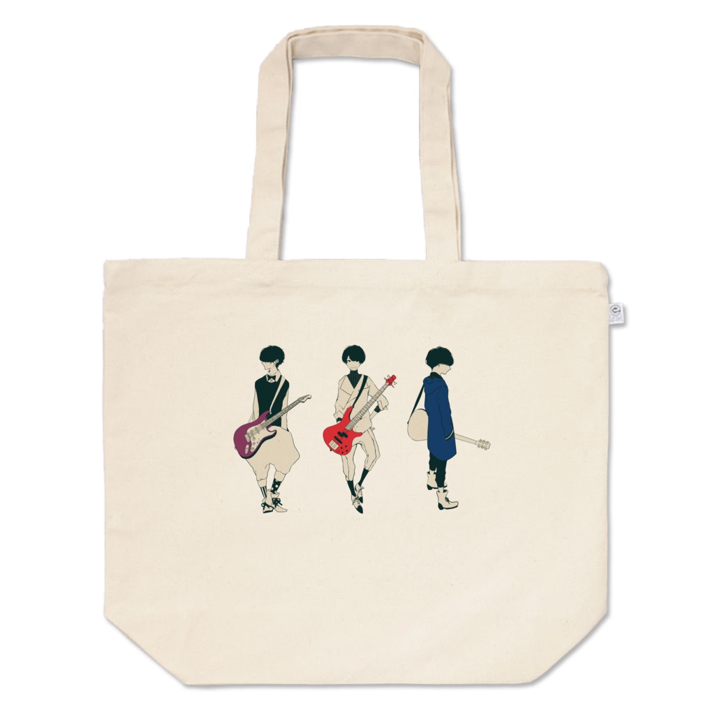 ギター&ベース男子トートバッグ