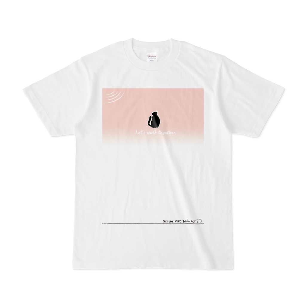 聞く猫Tシャツ【虹色】