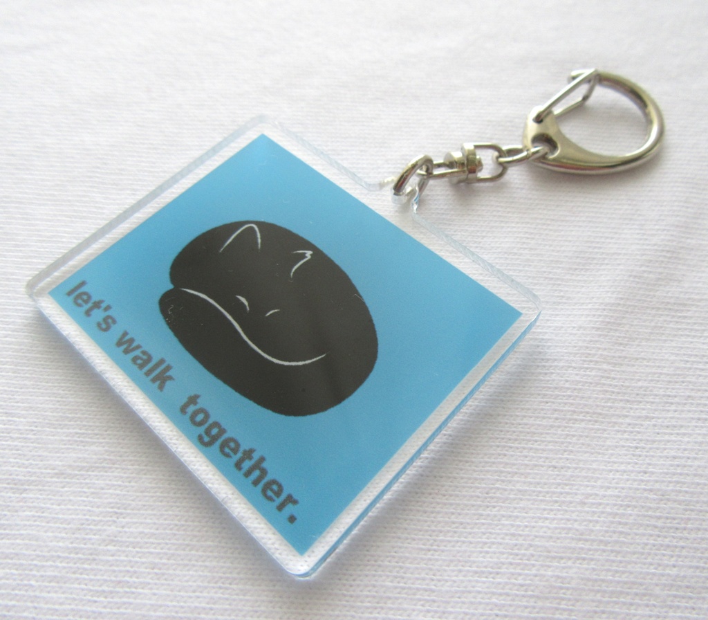 黒猫キーホルダー【2】