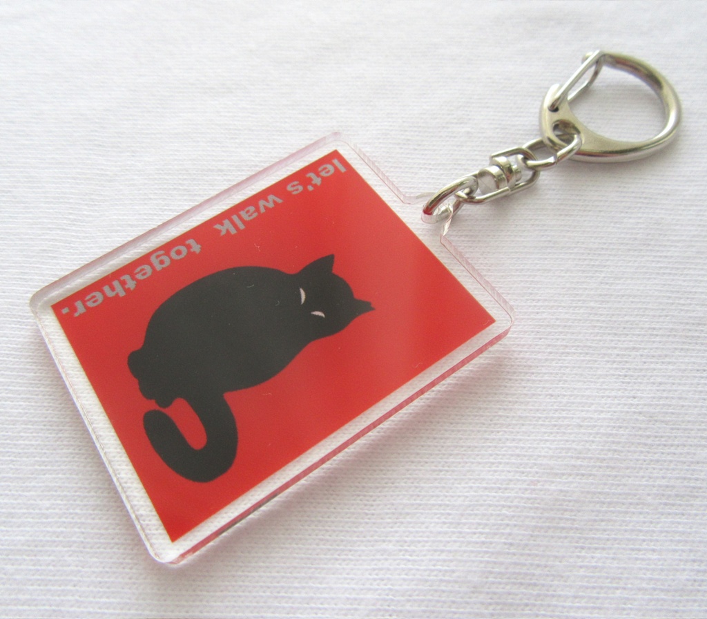 黒猫キーホルダー【3】