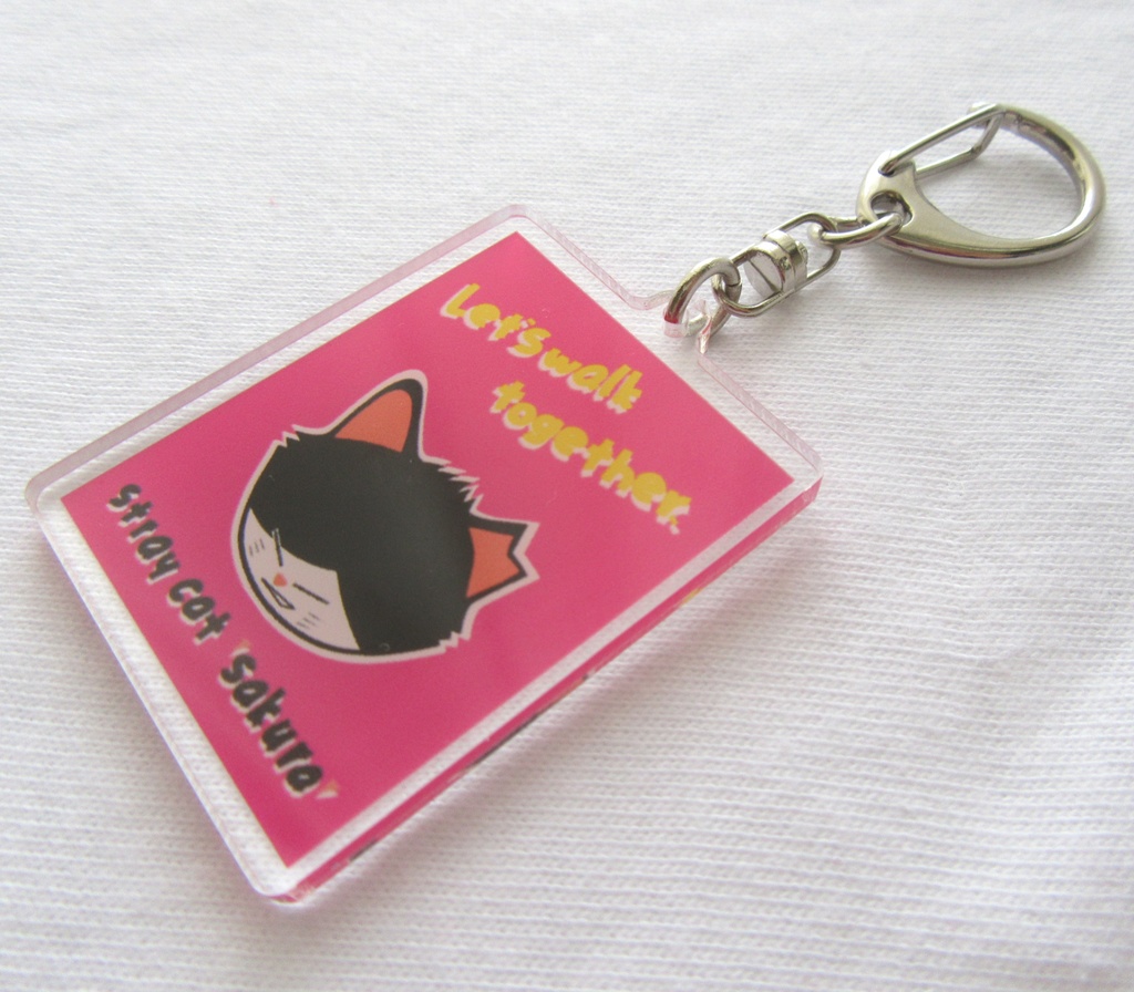 のら猫さくらキーホルダー【5】